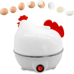 Hervidor de Huevos Eléctrico en Forma de Pollo | Cocina Rápida para 7 Huevos al Vapor o Duros