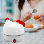 Hervidor de Huevos Eléctrico en Forma de Pollo | Cocina Rápida para 7 Huevos al Vapor o Duros