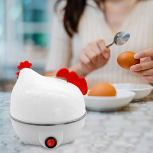 Hervidor de Huevos Eléctrico en Forma de Pollo | Cocina Rápida para 7 Huevos al Vapor o Duros
