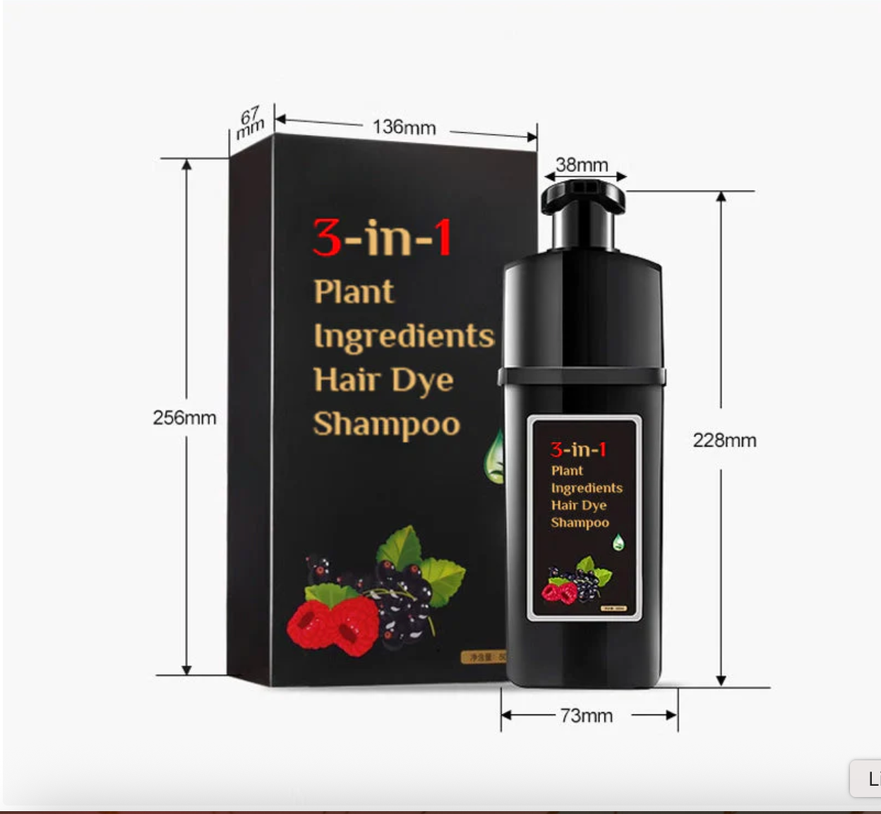 SHAMPOO NATURAL CUBRE CANAS