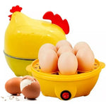 Hervidor de Huevos Eléctrico en Forma de Pollo | Cocina Rápida para 7 Huevos al Vapor o Duros