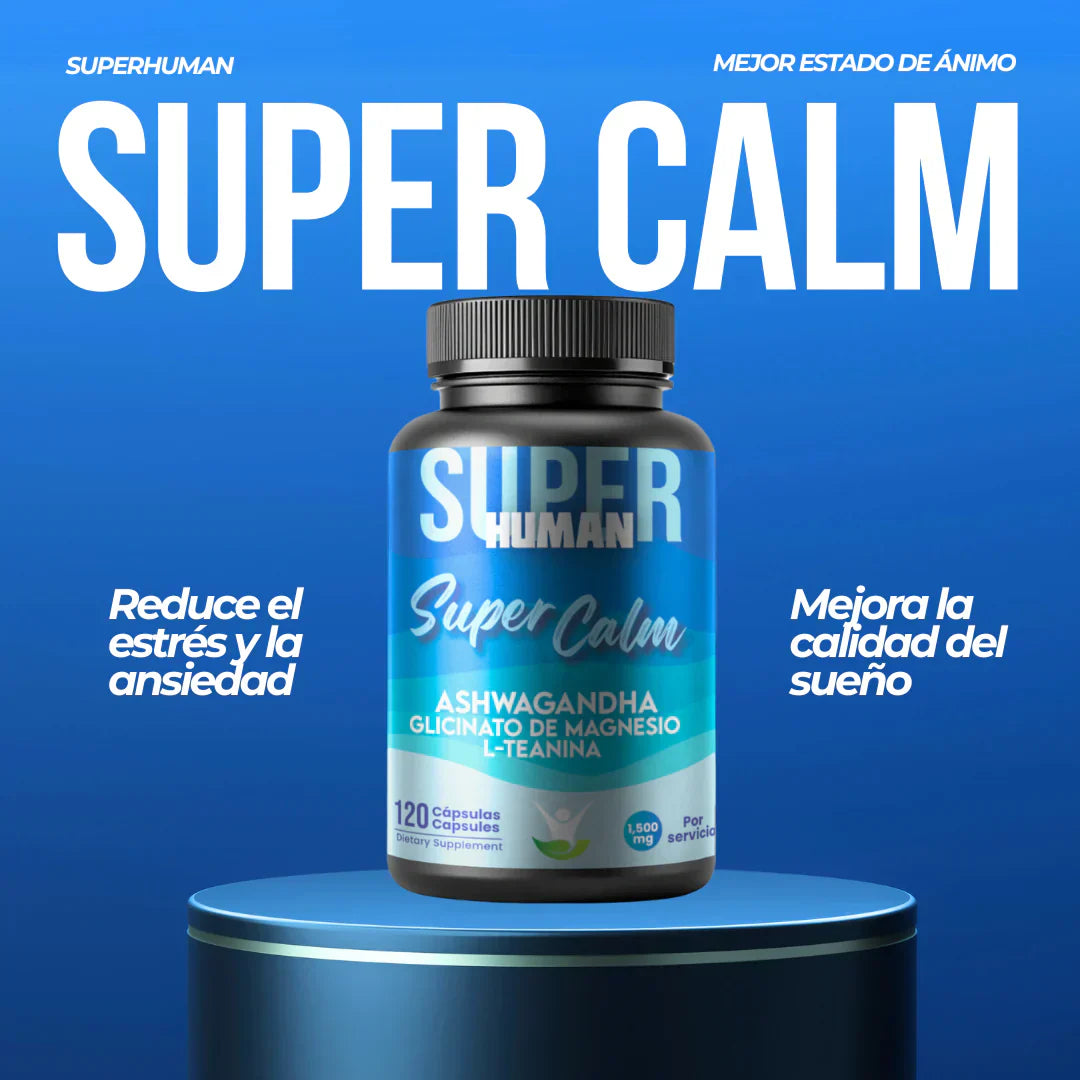 Super Calm - Cápsulas Relajación y Enfoque Total, 100% Natural (100 Cápsulas)