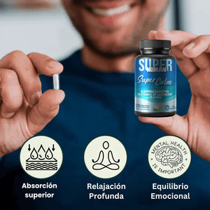 Super Calm - Cápsulas Relajación y Enfoque Total, 100% Natural (100 Cápsulas)