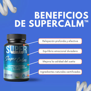 Super Calm - Cápsulas Relajación y Enfoque Total, 100% Natural (100 Cápsulas)