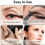 5 Pares de Pestañas Magnéticas Mixtas + 1 Delineador Líquido